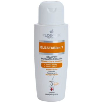 FlosLek Pharma ElestaBion T Sampon dermatologic pentru par gras si cu matreata